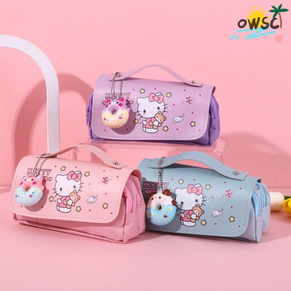 Owsc กระเป ๋ าปากกาบีบอัด , ดินสอความจุขนาดใหญ ่ สามชั ้ น , น ่ ารัก Kuromi/Pochacco กล ่ องดินสอแบบพกพาสํานักงานโรงเรียน
