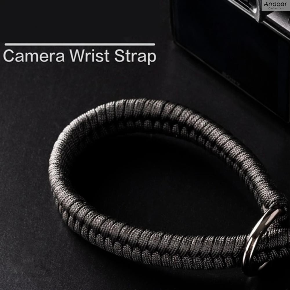 สายรัดข้อมือกล้องสากล 35 ซม. สายคล้องมือกล้องสายรัดข้อมือสําหรับกล้อง DSLR และ Mirrorless สําหรับช่างภาพ Quick Release