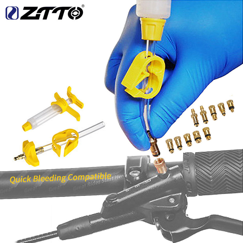 ZO Bicycle Hydraulic Brake Bleed Kit Universal Refill DOT Mineral Bleeding Oil Edge Connector MTB Professional Repair To