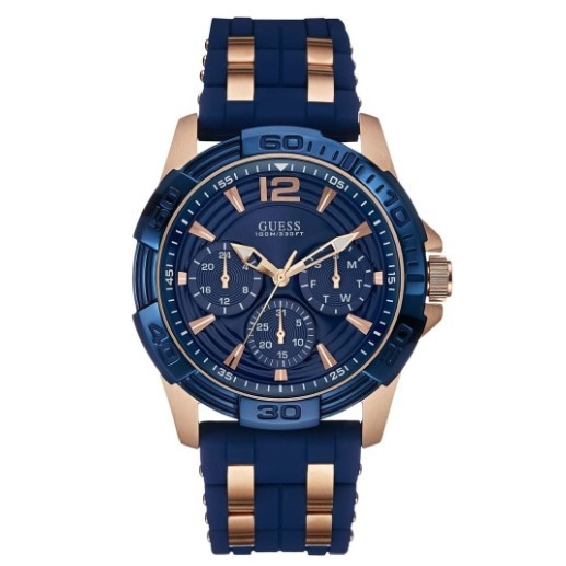 [100% Original & FREE BRACELET] Guess Masculine Multi Function Chronograph Men Watch Jam Tangan Lela