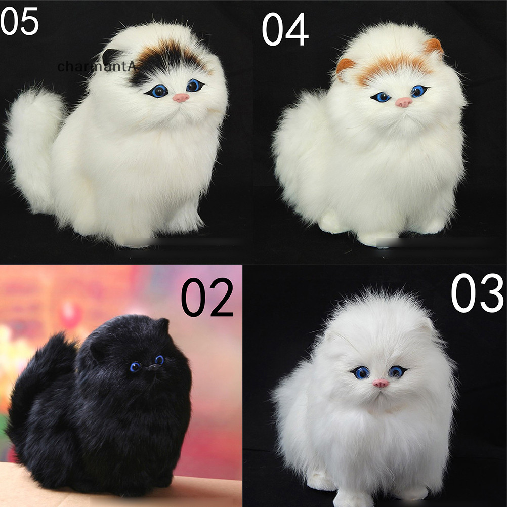 Charmanta จําลองตุ๊กตาแมวของเล่นตุ๊กตาเสียงนุ่มตุ๊กตาแมวไฟฟ้าของเล่นเด็ก VN
