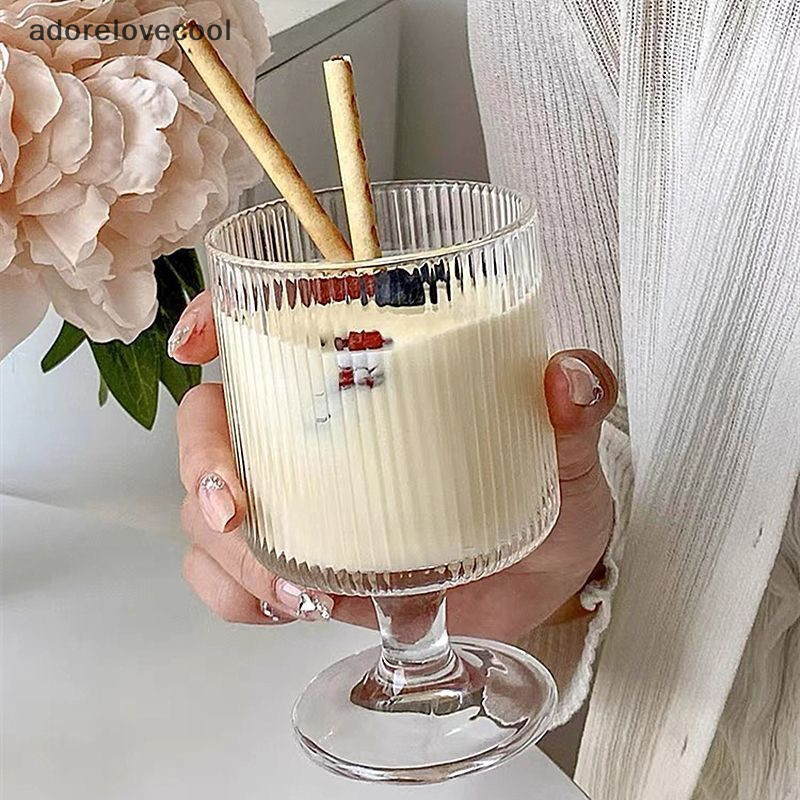 Adth Creative ลายแก้ว Ball สูงฟุต Glas แก้วไวน์ Goblet Vintage ดื่มถ้วย Vintage กาแฟน้ําผลไม้แชมเปญค็อกเทลถ้วย Martijn