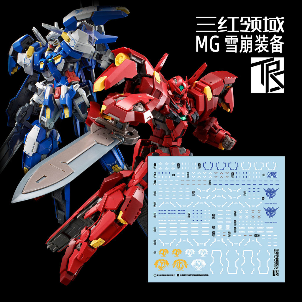 Transamsphere TRS MG 1/100 Avalanche EXIA + Astrae F Water Slide Decal