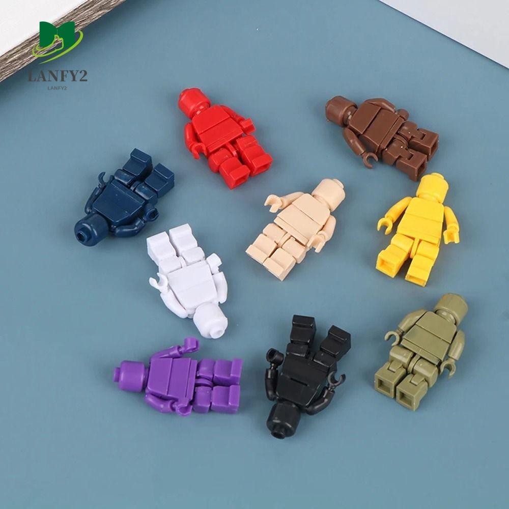 Alanfy อาคารมินิตุ ๊ กตา,เคลื ่ อนย ้ ายได ้ เอวมือ Building Blocks, Action Figures พลาสติกดัดขาอิฐรูป DIY ของเล ่ น
