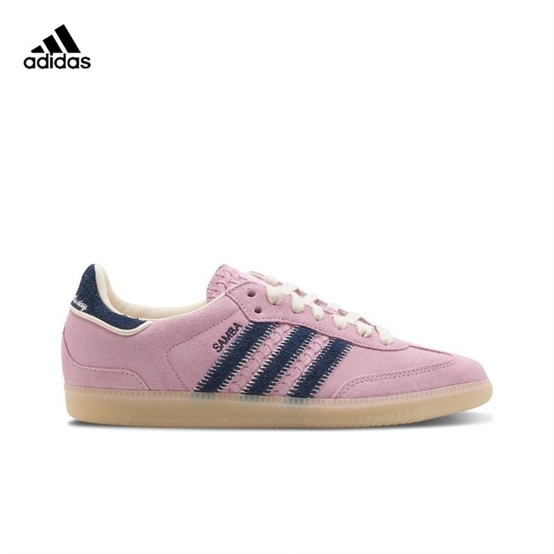 Notitle x AD originals Samba OG รองเท้าเทรนนิ่งเยอรมันสีชมพูสีฟ้า IG4198 สีเบจ Zong สีดํา ID6024