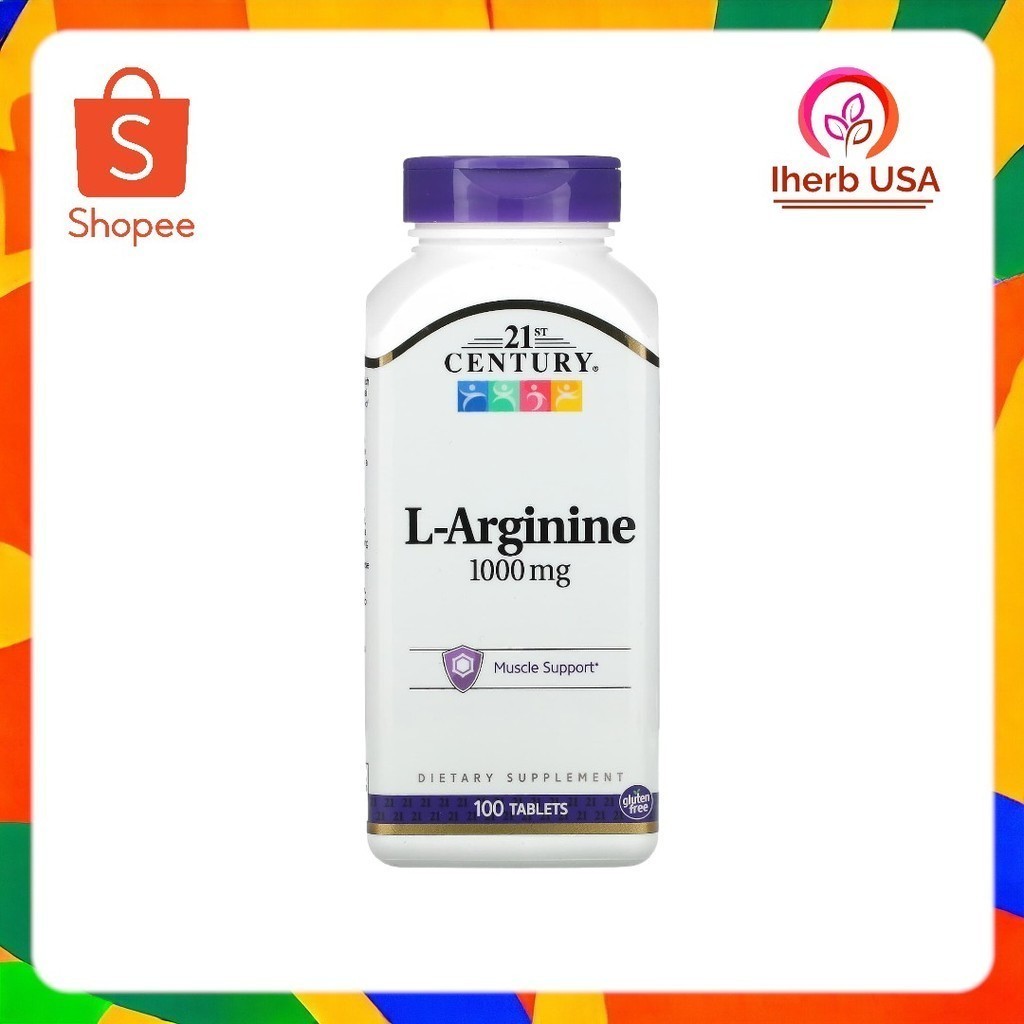 21st Century, L-Arginine, 1,000 mg, 100 Tablets