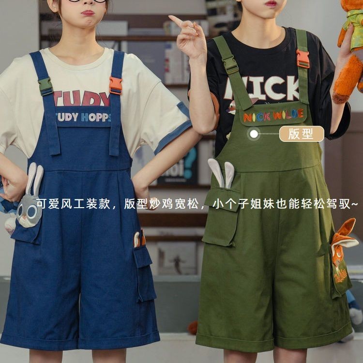 [ข้อเสนอพิเศษ] Crazy Zoo Judy Nick Original Mori สไตล์หญิงน่ารักหลวมแฟนชุดลําลองเสื้อผ้าผู้หญิงทุกคู่