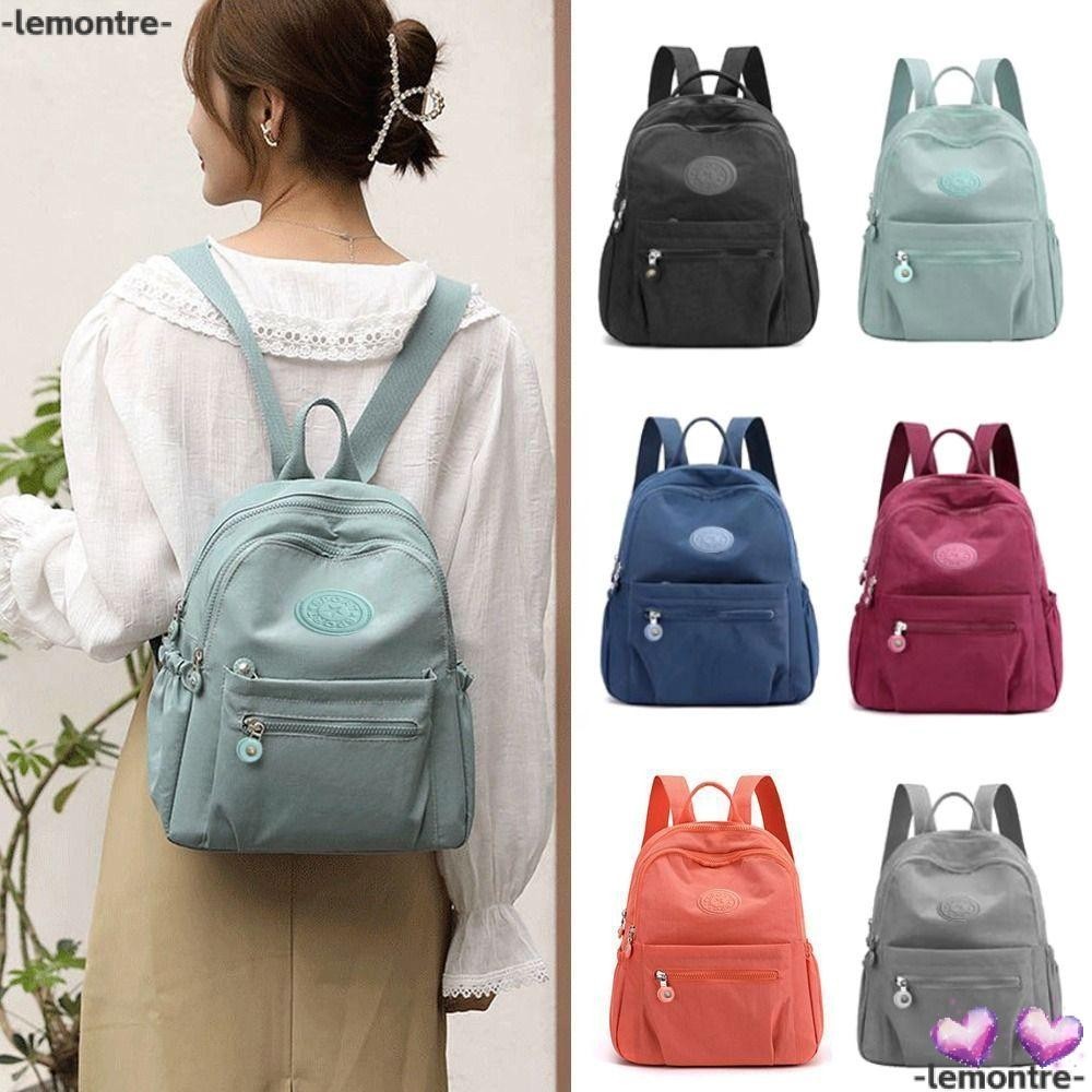 Lemontre กระเป๋าเป้สะพายหลัง กระเป๋านักเรียน ขนาดเล็ก จุของได้เยอะ กันน้ํา น้ําหนักเบา ทนต่อการสึกหรอ