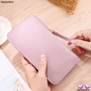 Lemontre กระเป๋าสตางค์ หนัง PU ใบยาว ขนาดใหญ่ จุของได้เยอะ ส…