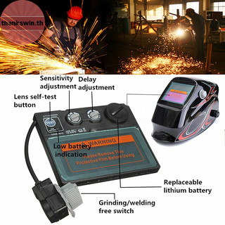 Thankswin Auto Solar Darkening TIG หมวกกันน ็ อคเชื ่ อมเลนส ์ หน ้ ากากแว ่ นตากรองอัตโนมัติ
 Th