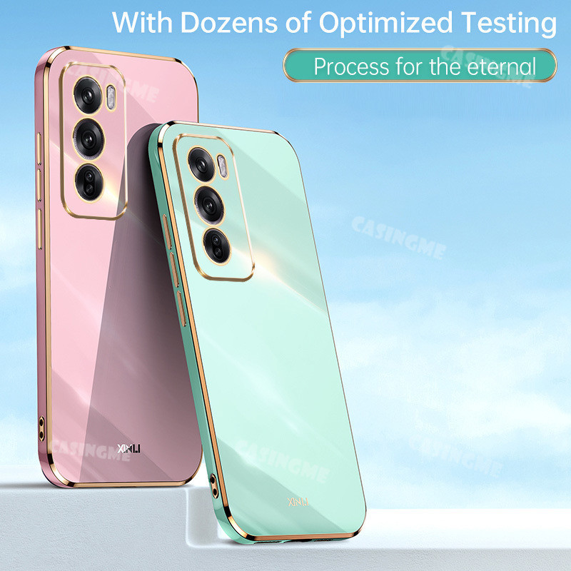 Oppo Reno12 12Pro 5G 2024 หรูหราชุบสําหรับ Oppo Reno 12 Reno12 OppoReno12 Pro 12Pro 5G 4G 2024 เคสโทรศัพท์ซิลิโคนอ่อนนุ่มกันกระแทกฝาหลัง