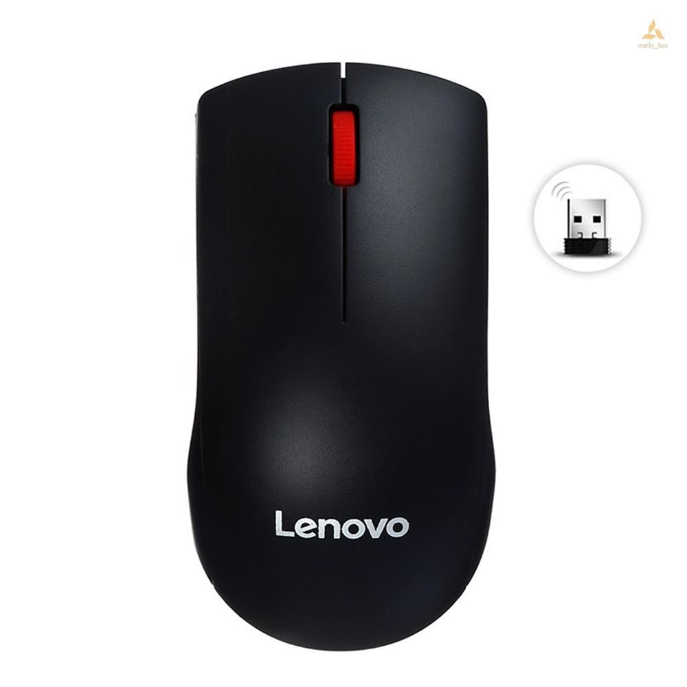 Lenovo M120 Pro เมาส์ไร้สาย 2.4GHz เมาส์แล็ปท็อปพร้อมตัวรับสัญญาณ USB น้ําหนักเบา Ergonomic Optical เมาส์ไร้สายเมาส์คอมพิวเตอร์สําหรับแล็ปท็อป PC คอมพิวเตอร์ Mac Office/ใช้ในบ้าน