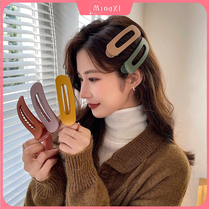ลูกอมสีเรซิ่นกิ๊บกลวงผู้หญิงสไตล์เกาหลี อิน รูปไข่ ใบเรียกเก็บเงินเป็ด คลิปแฟชั่น BB คลิปอุปกรณ์ผม
