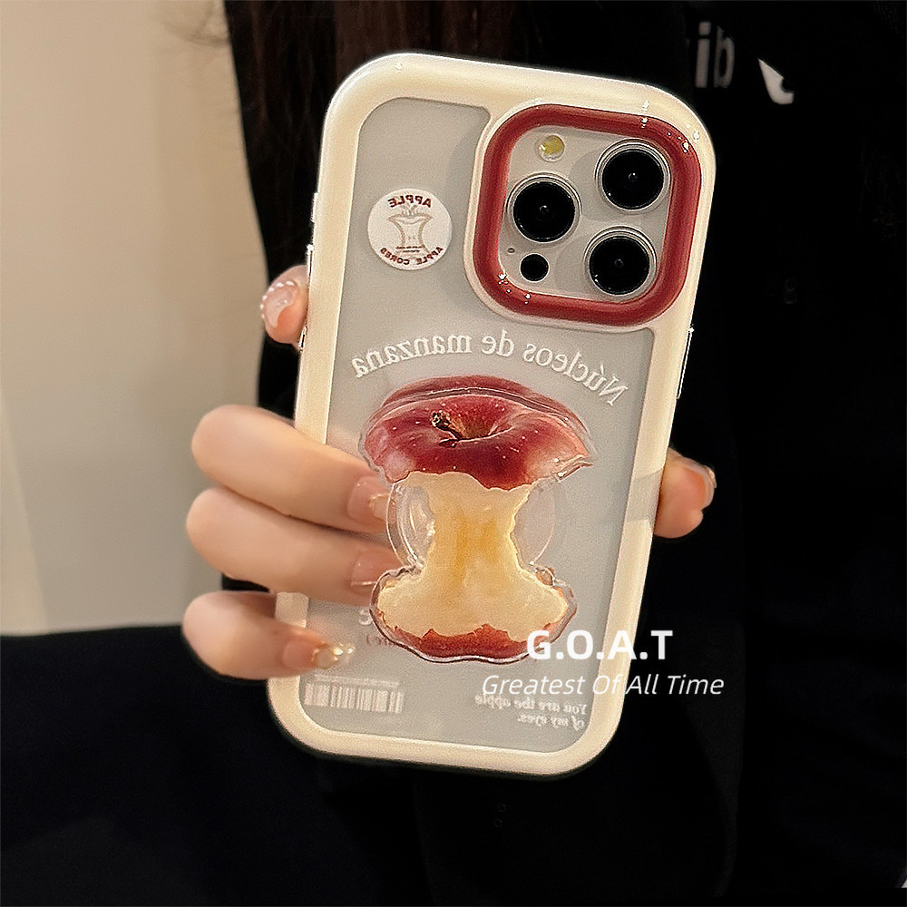 Goat เคส Apple สร้างสรรค์ + ขาตั้ง Apple เข้ากันได้กับ iPhone xr 11 15 13 14 12 iPhone XS Max ปกหลัง