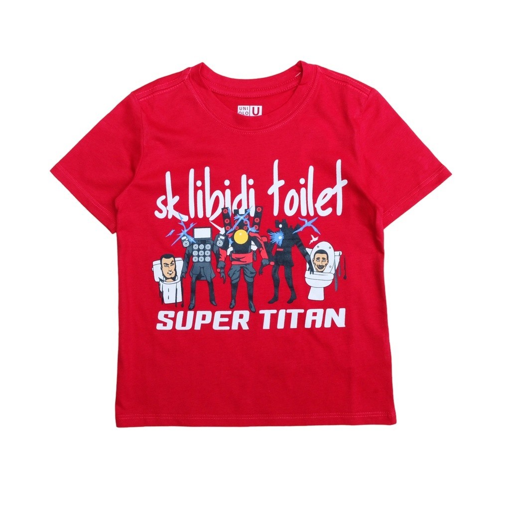 👕👕SKIBIDI TOILET มีเก็บปลายทาง‼️เสื้อยืดเด็ก เสื้อคอกลม Skibidi Toilet TITAN หล่อๆเท่ห์ๆ