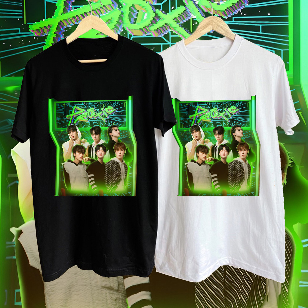 （พร้อมส่ง） PROXIE Boy Band TPOP เสื้อยืดคอกลมคอตตอนคอตตอนผู้หญิง S-5XL