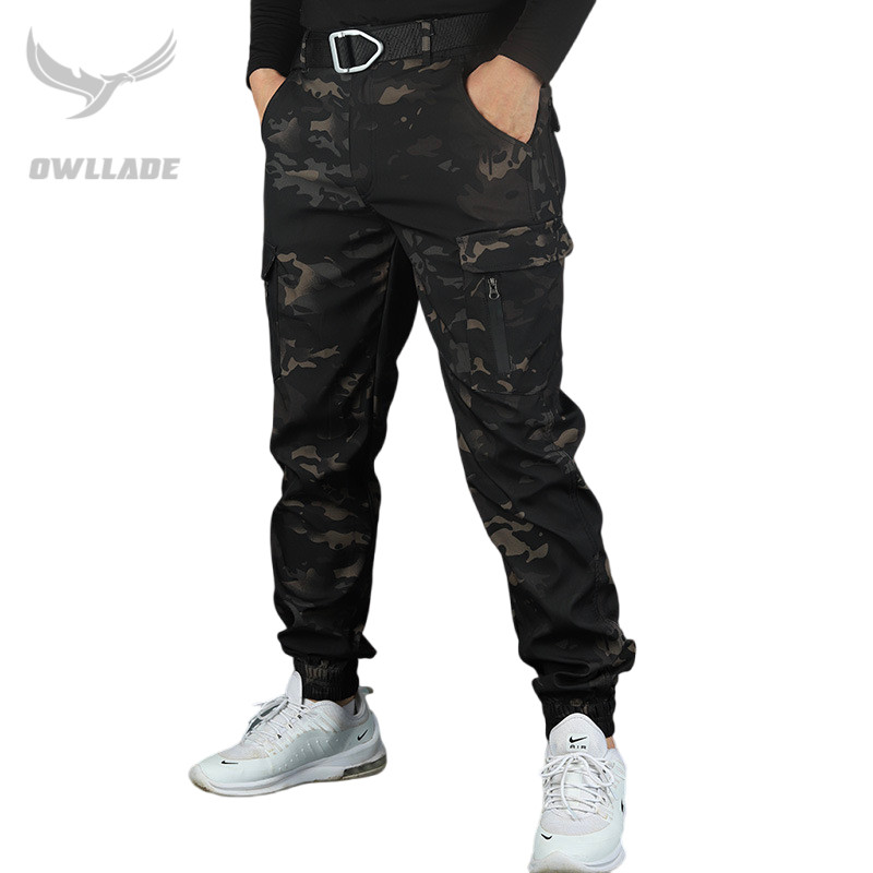 Owllade ยุทธวิธี Jogger กางเกง JT-SJK/S-3XL กันน้ํายืดทนต่อการสึกหรอหลายกระเป๋ากางเกง Cargo 2T