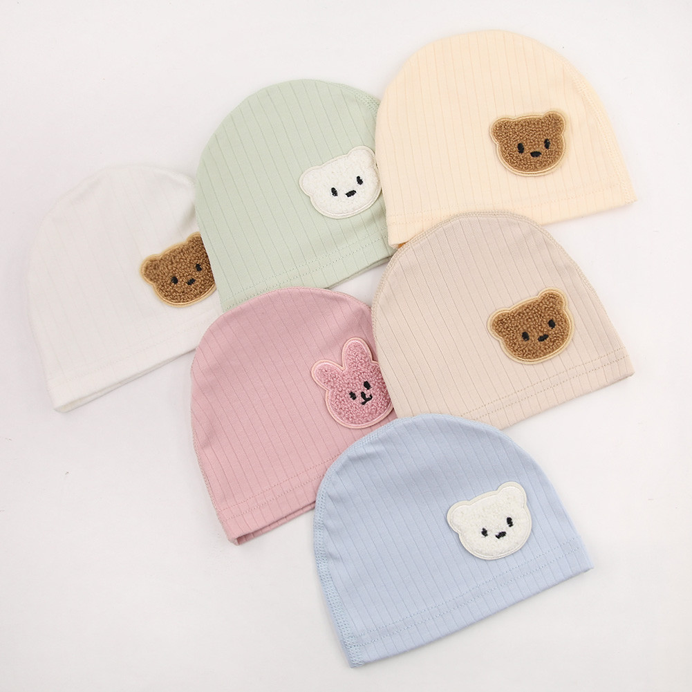 1 ชิ้นหมวกเด็กน่ารักทารกแรกเกิด Beanies ทารกในครรภ์หมวกเด็กหมีหมวกทารก Beanies