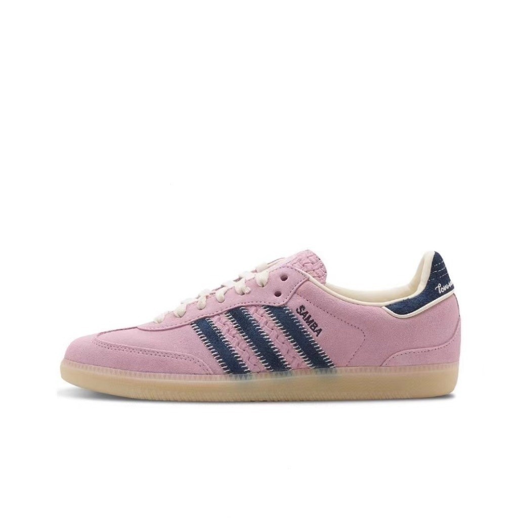 Notitle * Adidas Originals samba รองเท้ากันลื่นทนทาน สีชมพู สีขาว