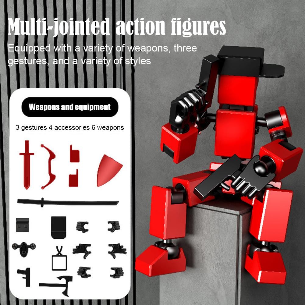 Action Figure Titan 13 Action Figure Dummy Lucky 13 Action Figure Multi-Jointed 3D รูป T4X4