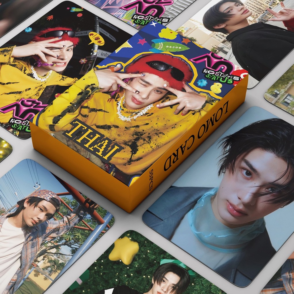 30-55 ชิ้น BUS No-Status Status Photocards เพราะคุณจะส่องแสง Lomo Card marckris ทองแดง AA phutchai ค