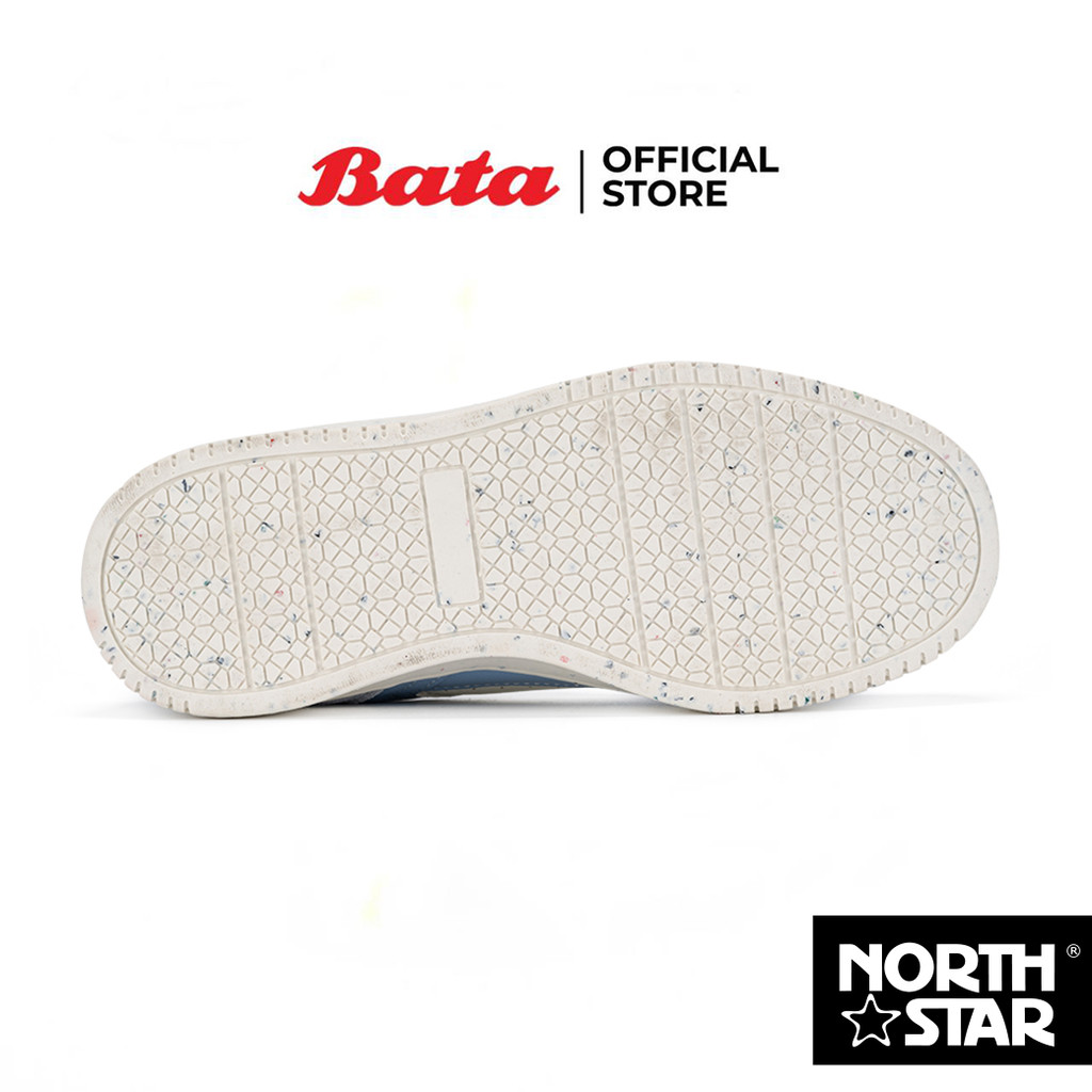 Bata บาจา by North Star รองเท้าผ้าใบสนีคเกอร์แฟชั่น แบบผูกเชือก ดีไซน์เท่ห์ สำหรับผู้หญิง สีฟ้า  5209116 สีขาว 5201116
