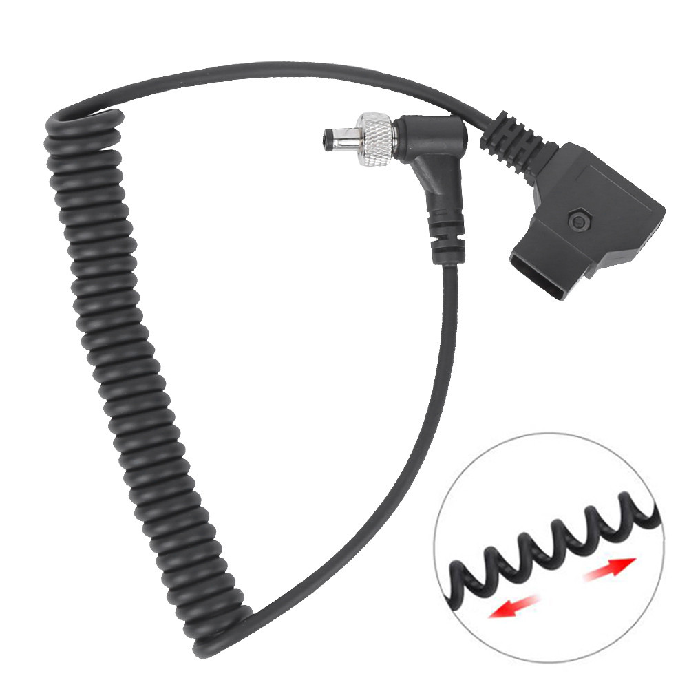 ดีแอนด์#8209 สายไฟ TAP เป็น DC D‑ TAP Plug to DC Port DC Monitor Supply Cable Plastic Black Spr
