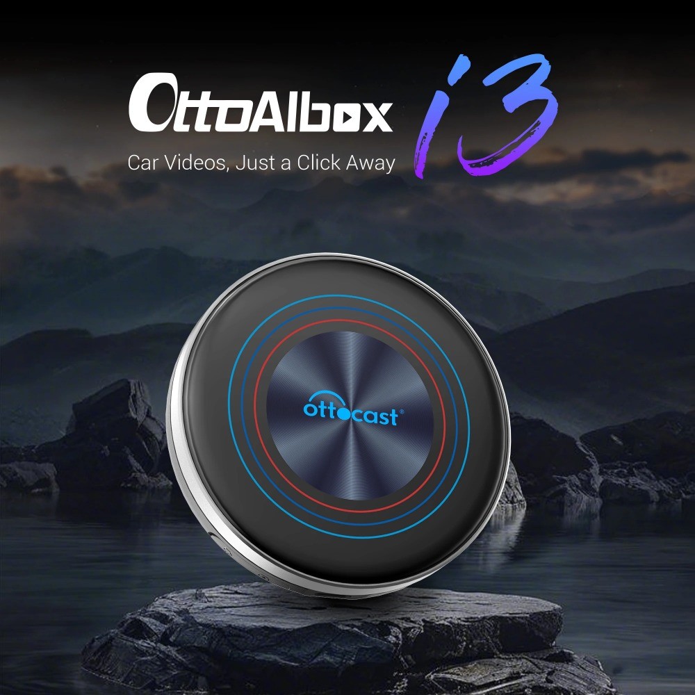 OTTOCAST OttoAiBox i3 ไร้สาย CarPlay Android Auto Snapdragon 6125 Android 13 AI กล่องสําหรับ BMW & Ohter รถไร้สาย