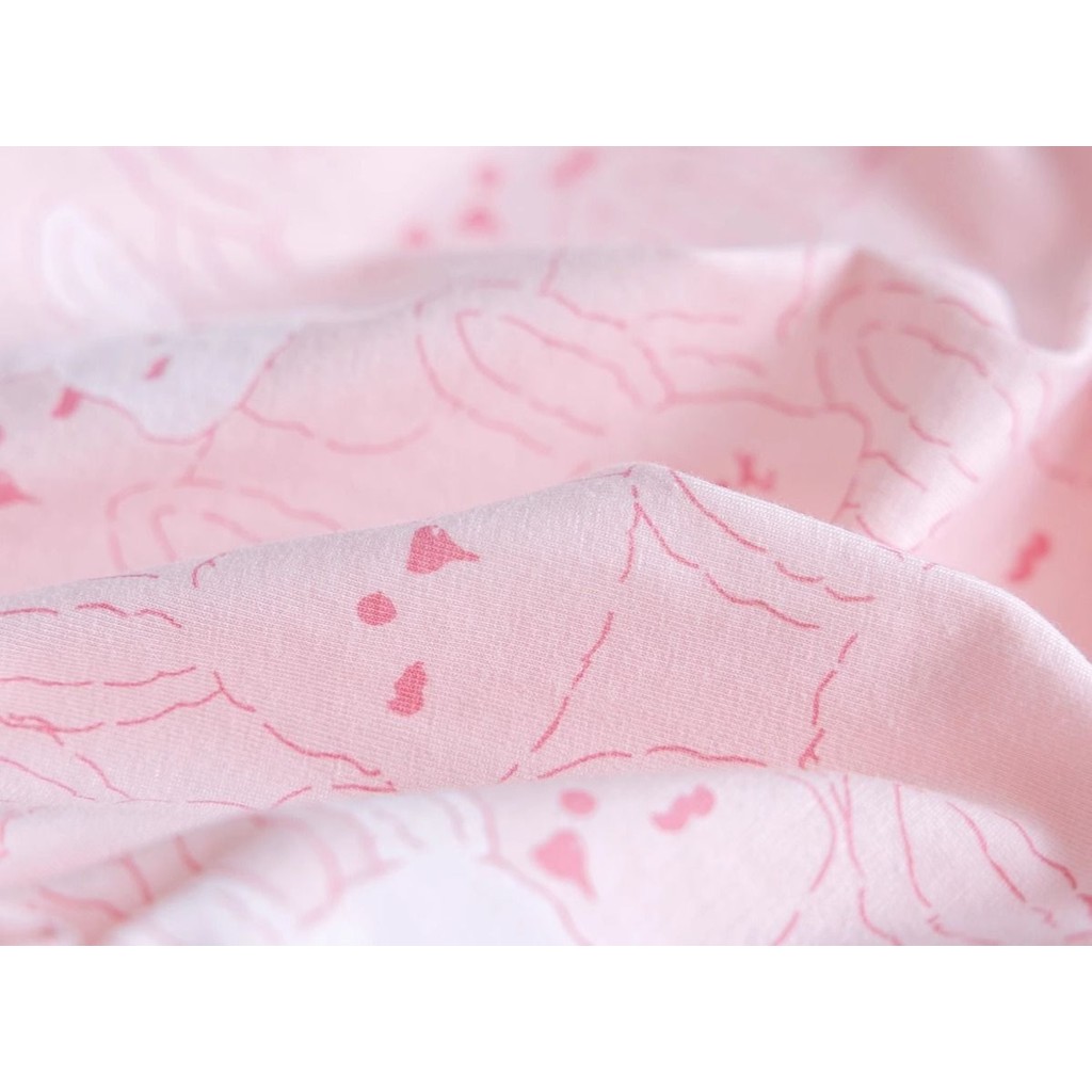 90-140【พร้อมส่ง】เสื้อยืดแขนสั้นเด็กผู้หญิงลายกระต่ายเต็มตัว สไตล์ทันสมัยเอนกประสงค์ สำหรับทารกในหน้าร้อน - รูปที่ 2