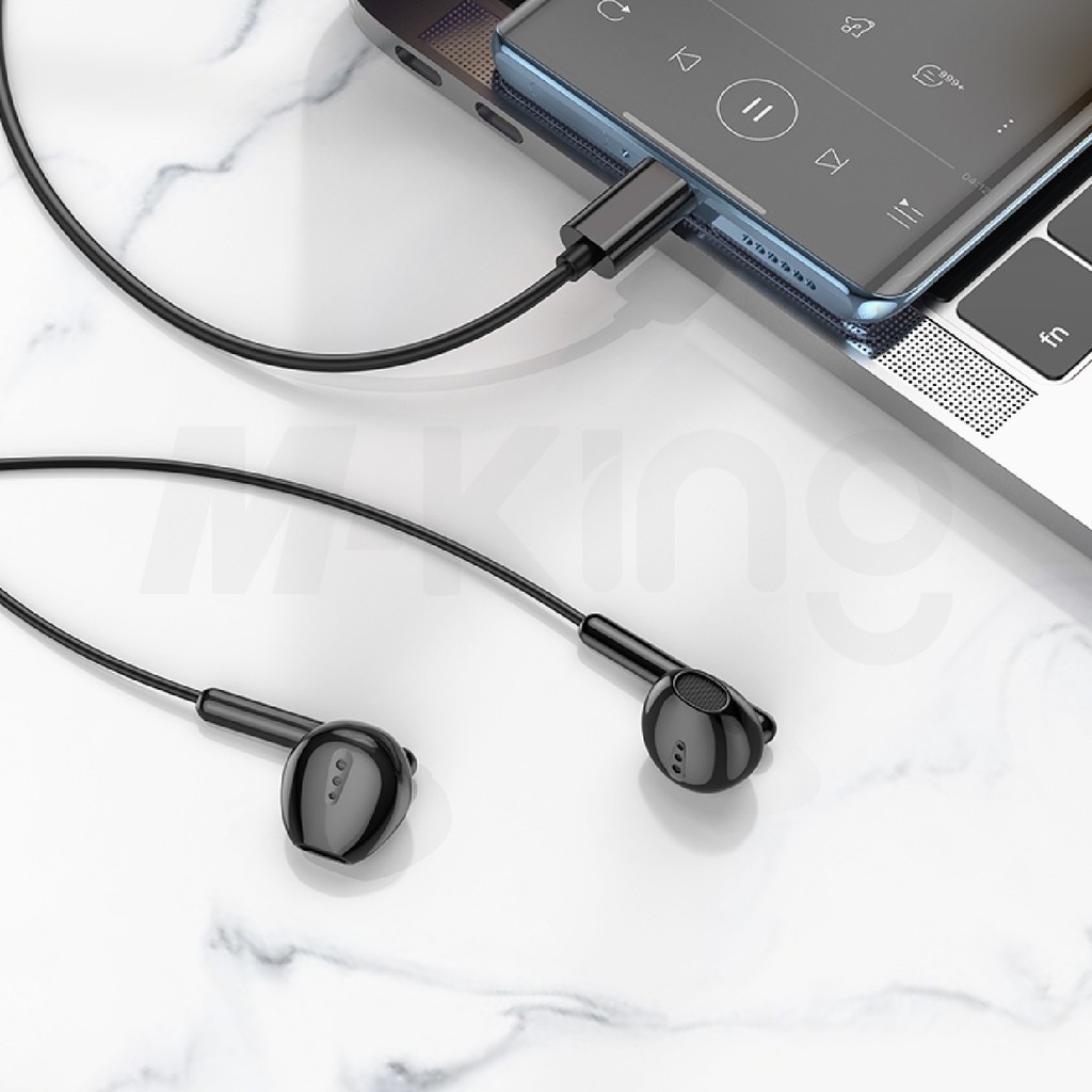 หูฟัง HOCO M123 หูฟังมีสาย Jack3.5mm Universal เสียงคมชัด พร้อมไมโครโฟน