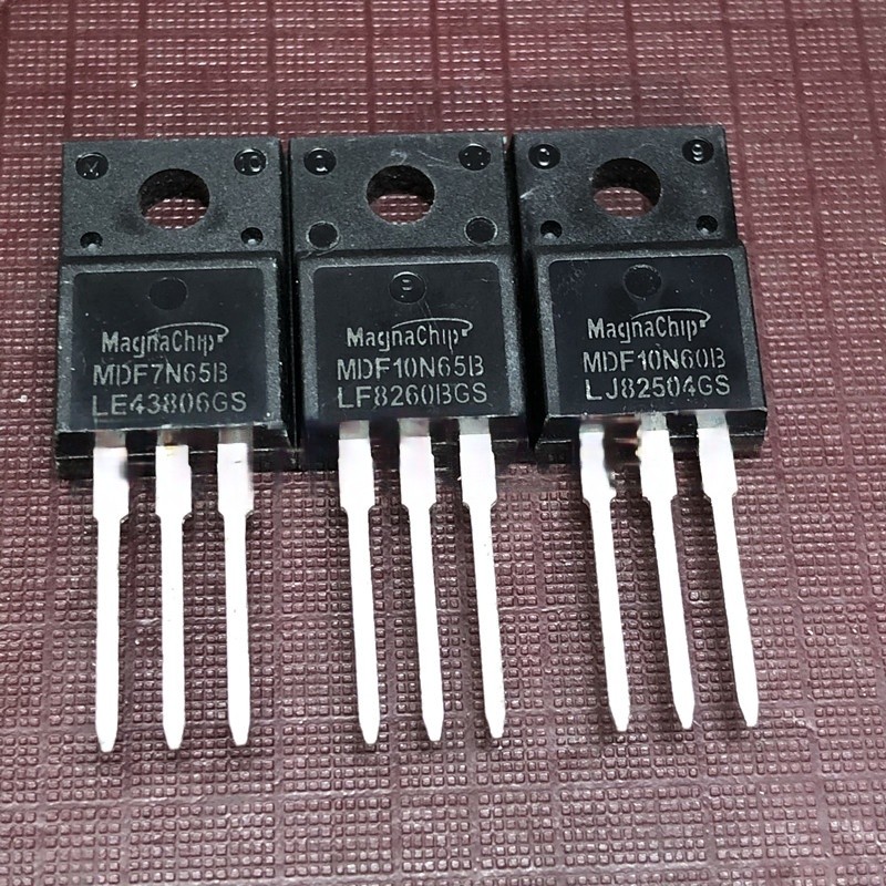 ((1 ชิ้น) ชิ้นส่วนอิเล็กทรอนิกส์ MDF7N65B MDF10N65B MDF10N60B พร้อมสต็อก TO-220F
