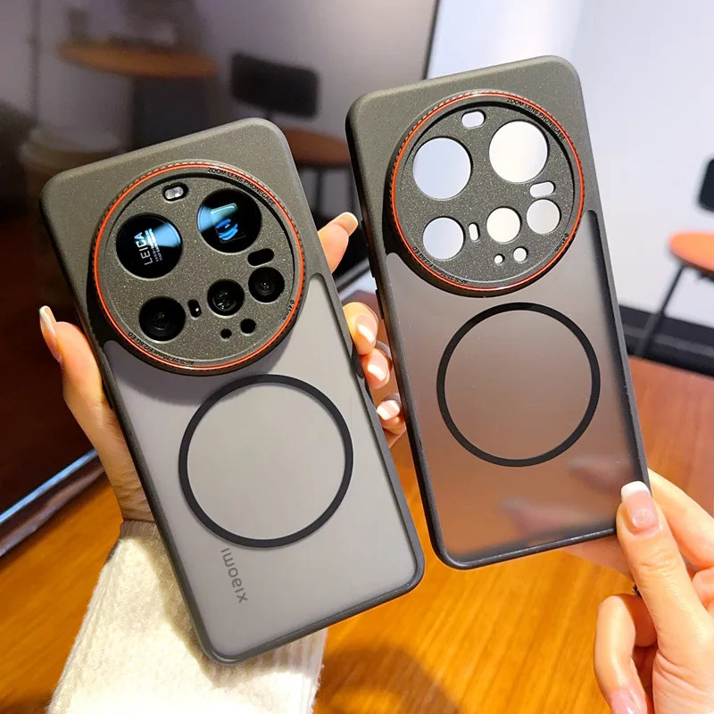 สําหรับ Xiaomi Mi 15 Ultra Case Soft PC Matte แม่เหล็กโปร่งใสป้องกันฝาหลังสําหรับ Xiaomi Mi 15 14 Ul