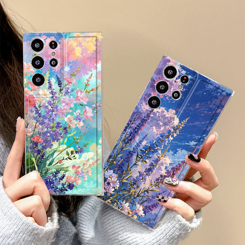 SAMSUNG ลาเวนเดอร์เคสโทรศัพท์สําหรับSamsung S25 FE S26 A37 A57 A07 A17 A16 A06 A26 A36 A56 A15 A25 A35 A55 S24 S23 S21 FE S22 หมายเหตุ 20 Ultra 10 Plus A54 A53 A54 A54 A54 A53 A54 A54 A54 A54 A54 A53 A54 A54 A54 A53 ฝาครอบ