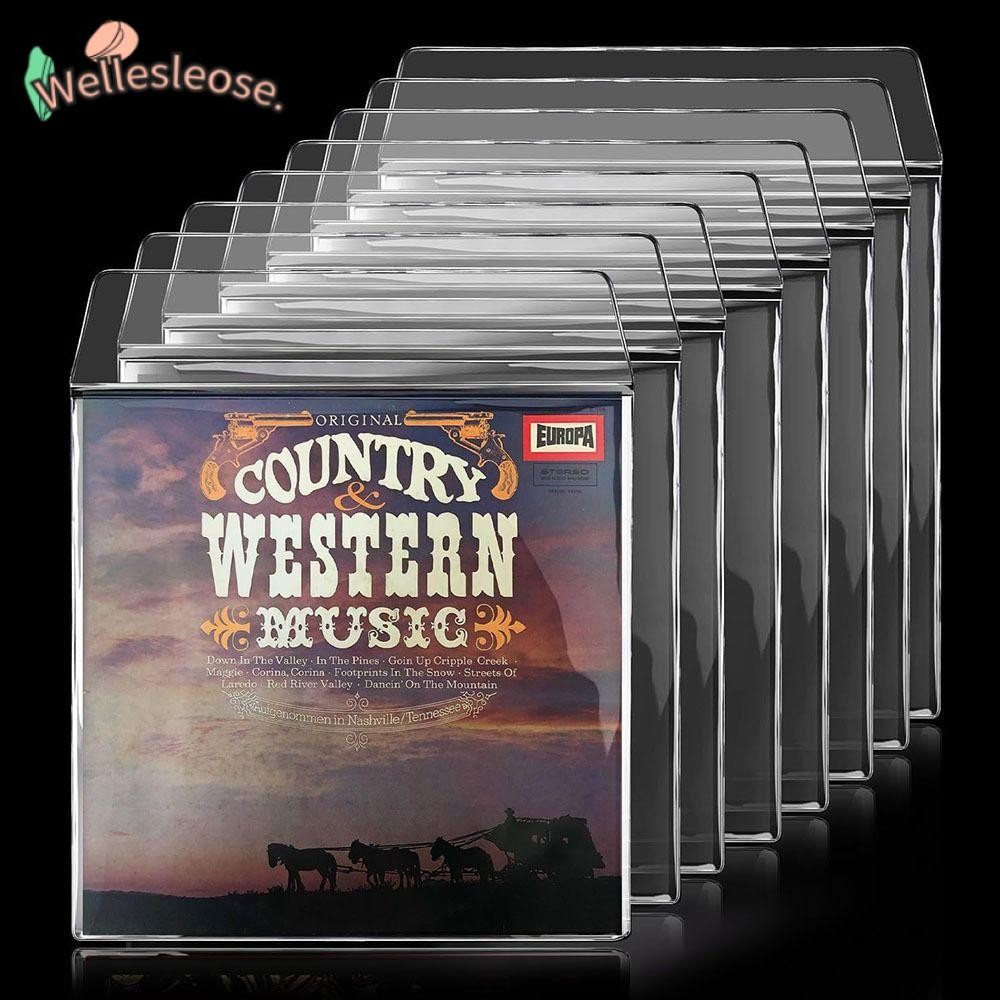Welle Vinyl Records Sleeve, หนา 7/10/12 นิ้ว LP Record Cover, Record Storage Bags Record
