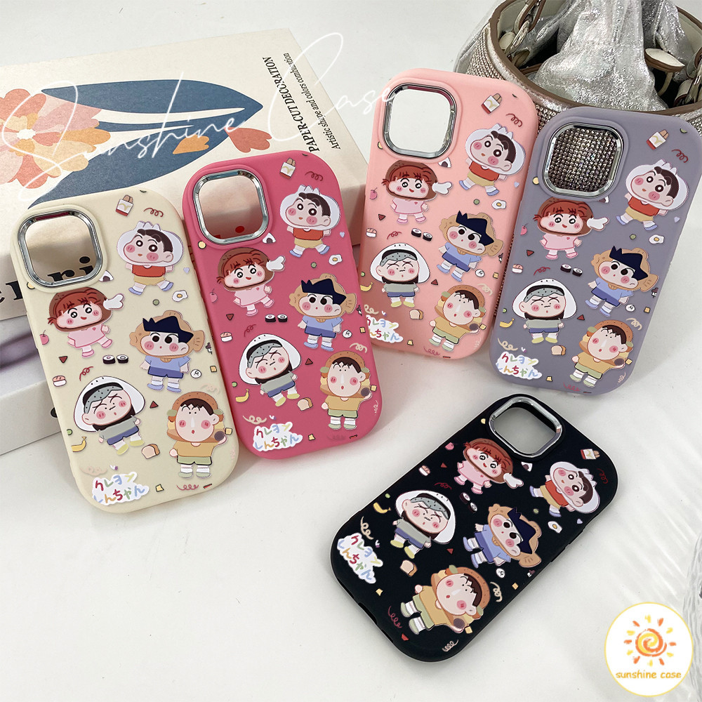 เคสมือถือ แฟชั่น ตัวการ์ตูนชิน น่ารัก เคส FOR iPhone12 13 14 15 16 Pro MAX PLUS X XS XR XS 6p 7p 8p 6/7/8/SE2/SE