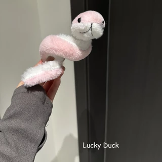 🔥พร้อมส่ง🔥ตุ๊กตางูน้อยน่ารัก ตุ๊กตาน้องงูดัดได้ ตุ๊กตาปีงู พร้อมส่งในไทยส่งไว มีสองสีขาวและสีเขียว