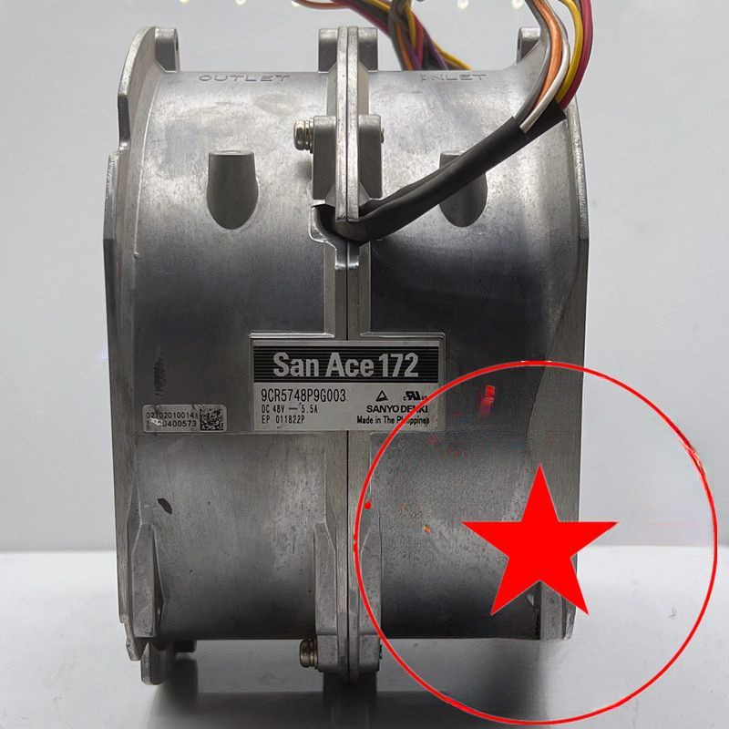 9CR5748P9G003 Original Japan Sanyo 48V 5.5A 172*150*102 Dual Reverse Fan