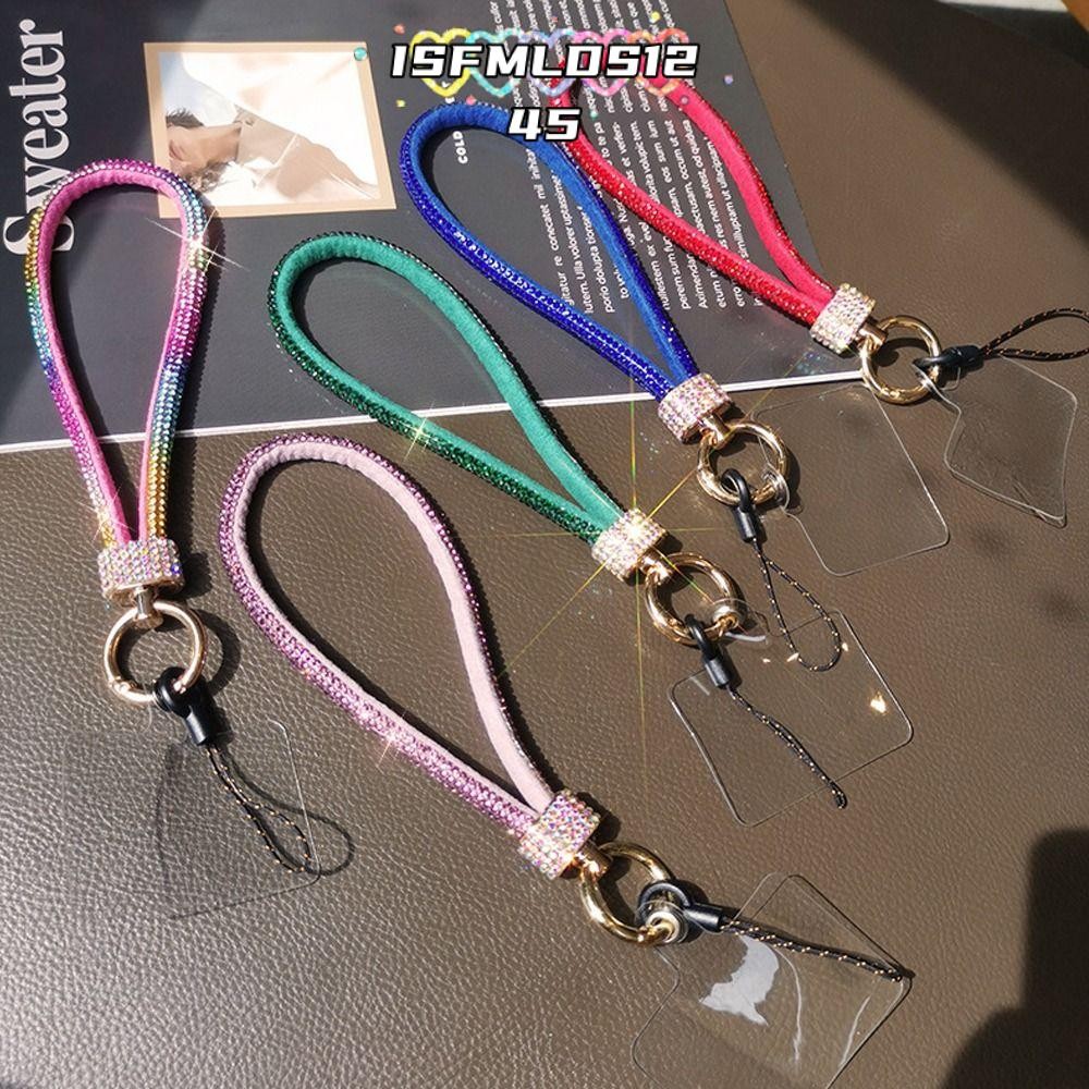 สายคล้องโทรศัพท์มือถือ ประดับไข่มุก และผีเสื้อ ป้องกันการสูญหาย Universal Lanyard