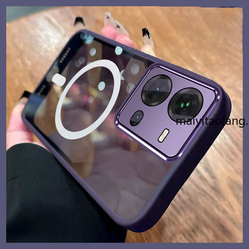 สําหรับ VIVO V25 VIVO V25E VIVO V25 PRO 5G กระจกกันกระแทกขาตั้ง Anti-Fall ชุบเคสโทรศัพท์นุ่มพร้อมเลนส์กล้องฝาหลัง XXXB1