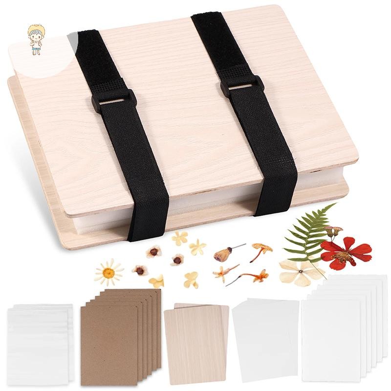 Ars Leaf Pressing Kit DIY Press Flower Machine Tool Nature Wooden Dry Book Drying Preservation DIY Flower Preserption Crafts TH