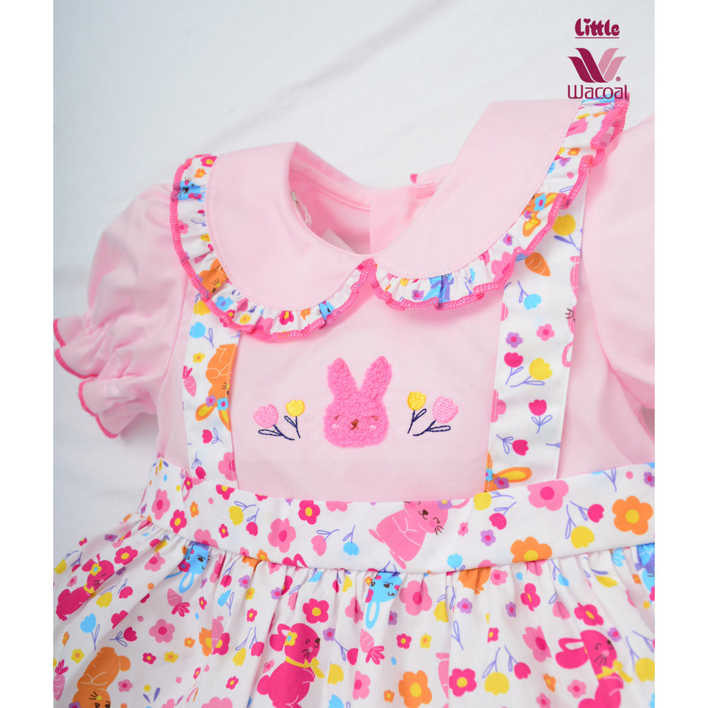 Little Wacoal ชุดกระโปรงเอี๊ยม ตัดต่อ2ชั้น ซิปรูดด้านหลัง LB4BC2 - รูปที่ 5