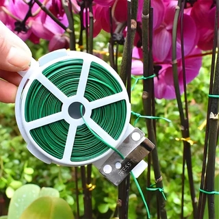 ส่งสินค้าทุกวัน ลวดอเนกประสงค์ 200 เมตร ลวดมัดต้นไม้ gardening tie ใช้งานง่ายสะดวกสบายพร้อมที่ตัดให้ในตัว