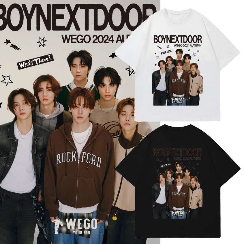 🚪 Hot เสื้อยืด BOYNEXTDOOR ผ้าคอตตอน  ลายสวย ผ้าดี สวมใส่สบาย เสื้อยืด unisex SIZE S-5XL #BND020