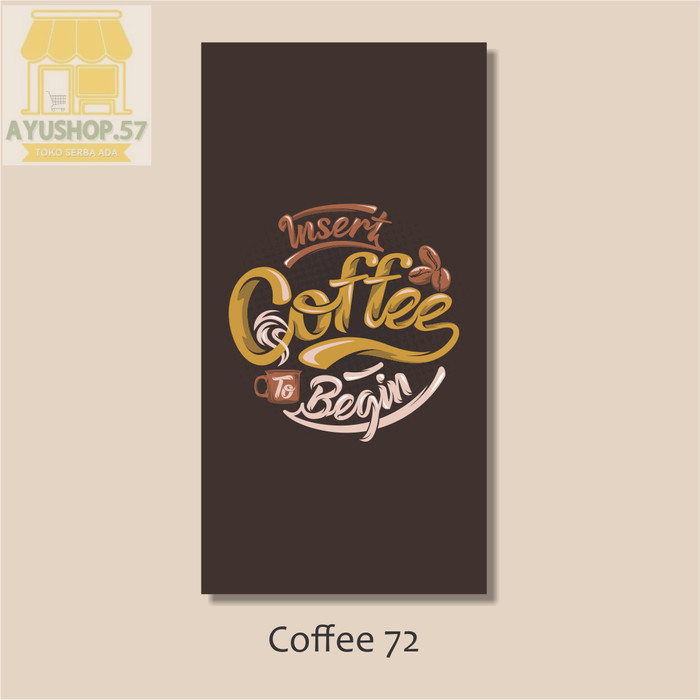 ความงามของตกแต่งผนังสําหรับห้องนั่งเล่น Walldecor Coffee 113 - กาแฟ 72- BLASTER