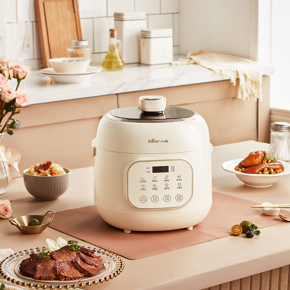หม้ออัดแรงดันไฟฟ้า Bear YLB-A20X2 ขนาด 2 ลิตร หม้ออัดแรงดันสูง ใช้งานในบ้าน มัลติฟังก์ชัน ปรุงอาหารเ