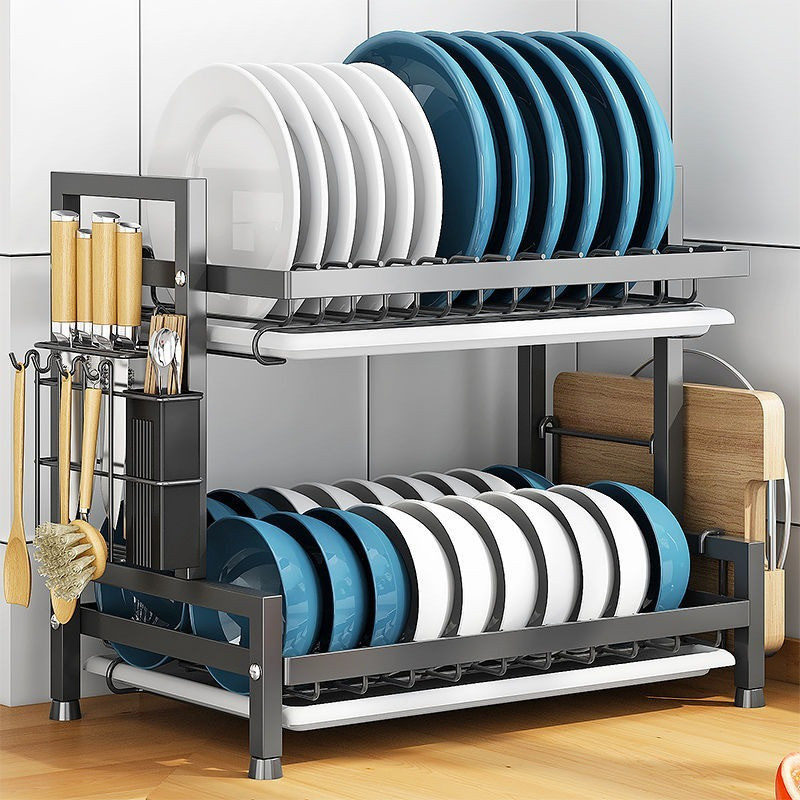Dish Drainer Rack Kitchen Shelf Kitchen Storage Rack Bowl Plate Organizer Kitchen Drainer Bowl Plate