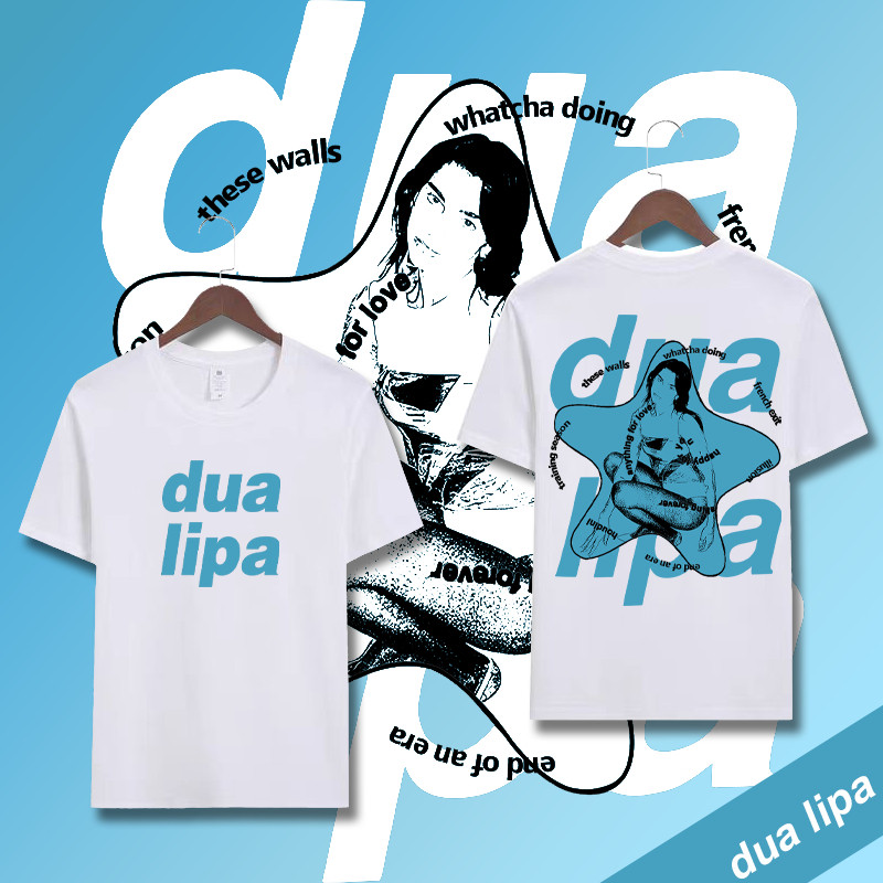 NEW เสื้อ " Dua Lipa Vocal Concert "  |  Dua Lipa ปริมณฑล ผ้าCotton T-Shirt