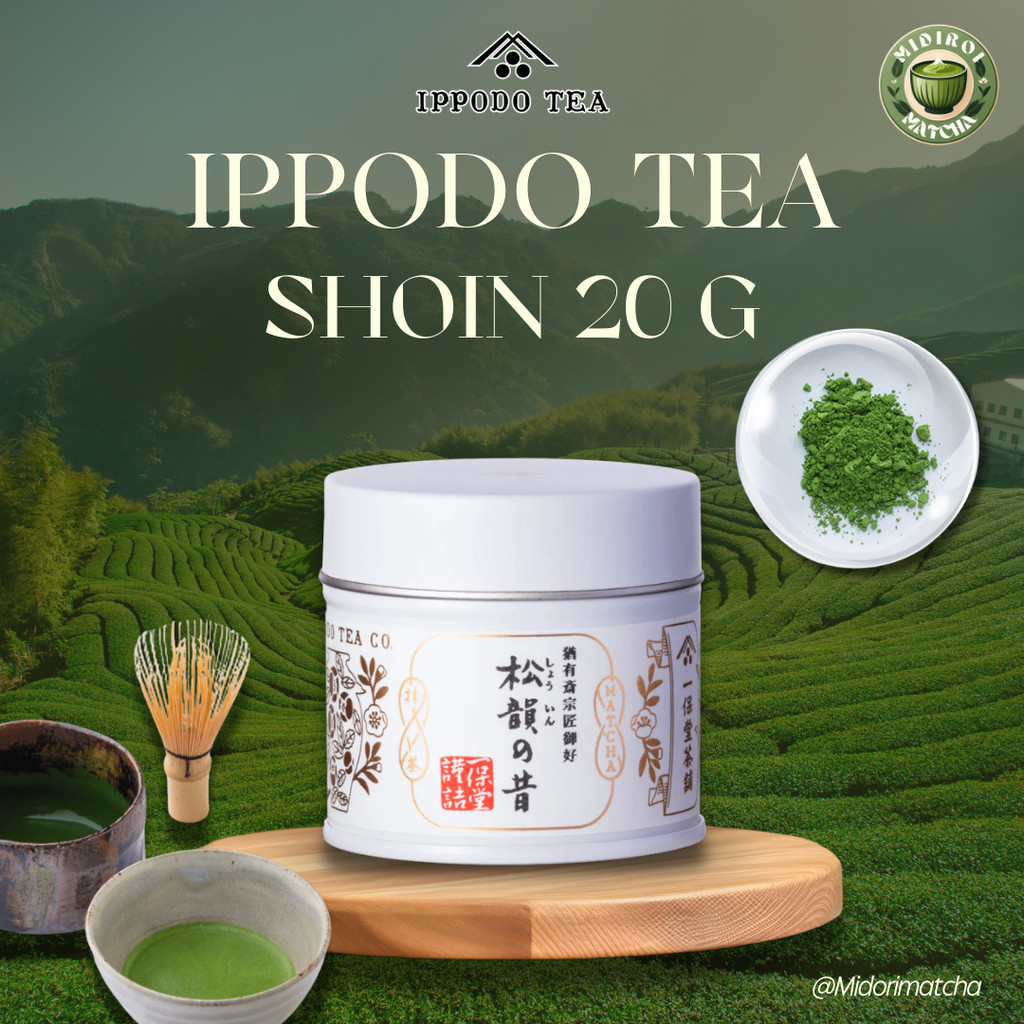 (พร้อมส่ง 24 H.) Ippodo Matcha Shoin 20g. มัทฉะเกรดพรีเมี่ยม ผงมัทฉะแท้ 100%