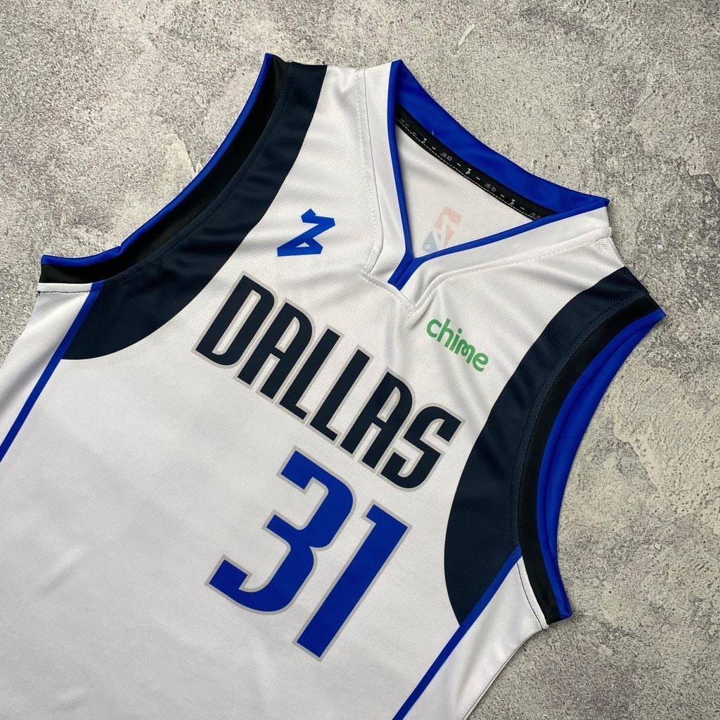 เสื้อบาส ⁠Klay Thompson 31 Dallas Mavericks White - เสื้อยืด Swingman Top