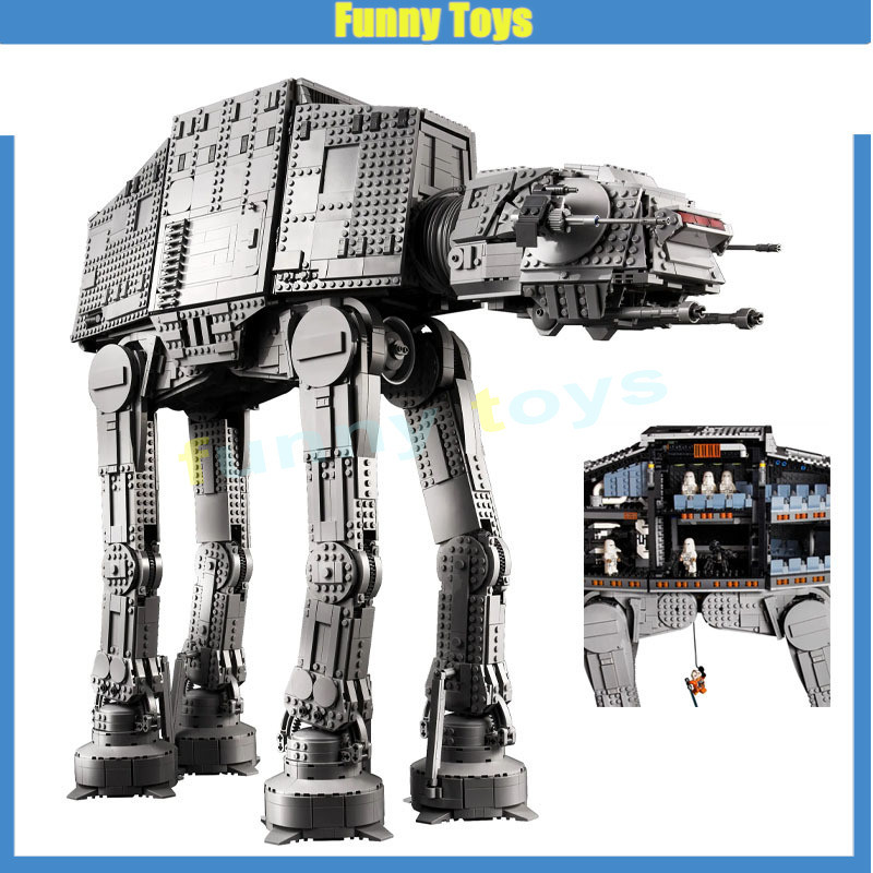 75313 AT-AT Building Blocks UCS Interstellar Warfare Large Armored Walker Boys Adult Toy Gifts